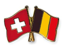 Freundschaftspin Schweiz-Belgien | Grösse ca. 22mm