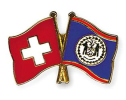 Freundschaftspin Schweiz-Belize | Grösse ca. 22mm