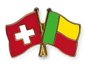 Freundschaftspin Schweiz-Benin | Grösse ca. 22mm