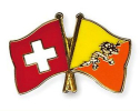Freundschaftspin Schweiz-Bhutan | Grösse ca. 22mm