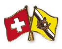 Freundschaftspin Schweiz-Brunei | Grösse ca. 22mm