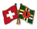 Freundschaftspin Schweiz-Dominica | Grösse ca. 22mm