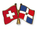 Freundschaftspin Schweiz-Dominikanische Republik | Grösse ca. 22mm