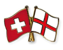 Freundschaftspin Schweiz-England | Grösse ca. 22mm