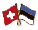 Freundschaftspin Schweiz-Estland | Grösse ca. 22mm