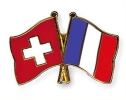 Freundschaftspin Schweiz-Frankreich | Grösse ca. 22mm