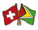 Freundschaftspin Schweiz-Guyana | Grösse ca. 22mm