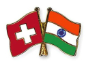Freundschaftspin Schweiz-Indien | Grösse ca. 22mm