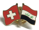 Freundschaftspin Schweiz-Irak | Grösse ca. 22mm