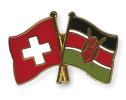 Freundschaftspin Schweiz-Kenia | Grösse ca. 22mm