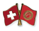 Freundschaftspin Schweiz-Kirgisistan | Grösse ca. 22mm
