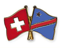 Freundschaftspin Schweiz-Kongo Demokratische Republik | Grösse ca. 22mm