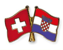 Freundschaftspin Schweiz-Kroatien | Grösse ca. 22mm