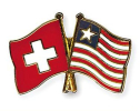 Freundschaftspin Schweiz-Liberia | Grösse ca. 22mm