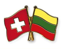 Freundschaftspin Schweiz-Litauen | Grösse ca. 22mm