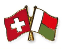 Freundschaftspin Schweiz-Madagaskar | Grösse ca. 22mm