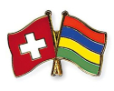 Freundschaftspin Schweiz-Mauritius | Grösse ca. 22mm