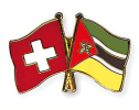 Freundschaftspin Schweiz-Mosambik | Grösse ca. 22mm
