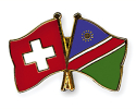 Freundschaftspin Schweiz-Namibia | Grösse ca. 22mm
