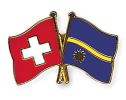 Freundschaftspin Schweiz-Nauru | Grösse ca. 22mm