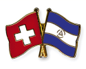 Freundschaftspin Schweiz-Nicaragua | Grösse ca. 22mm