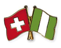 Freundschaftspin Schweiz-Nigeria | Grösse ca. 22mm