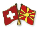 Freundschaftspin Schweiz-Nordmazedonien | Grösse ca. 22mm