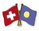 Freundschaftspin Schweiz-Palau | Grösse ca. 22mm