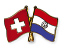 Freundschaftspin Schweiz-Paraguay | Grösse ca. 22mm