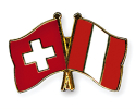 Freundschaftspin Schweiz-Peru | Grösse ca. 22mm