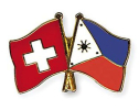 Freundschaftspin Schweiz-Philippinen | Grösse ca. 22mm
