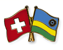 Freundschaftspin Schweiz-Ruanda | Grösse ca. 22mm