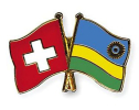 Freundschaftspin Schweiz-Ruanda | Grösse ca. 22mm