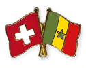 Freundschaftspin Schweiz-Senegal | Grösse ca. 22mm