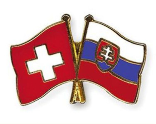 Freundschaftspin Schweiz-Slowakei | Grösse ca. 22mm