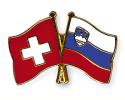 Freundschaftspin Schweiz-Slowenien | Grösse ca. 22mm