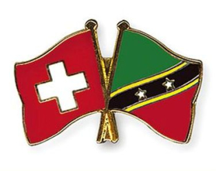 Freundschaftspin Schweiz-St. Kitts und Nevis | Grösse ca. 22mm