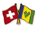 Freundschaftspin Schweiz-St. Vincent und Grenadinen | Grösse ca. 22mm