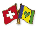 Freundschaftspin Schweiz-St. Vincent und Grenadinen | Grösse ca. 22mm