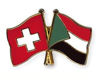 Freundschaftspin Schweiz-Sudan | Grösse ca. 22mm