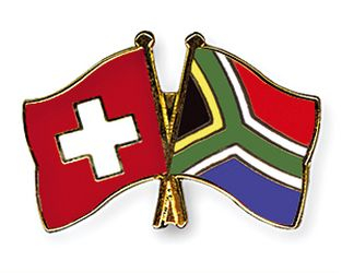 Freundschaftspin Schweiz-Südafrika | Grösse ca. 22mm