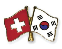 Freundschaftspin Schweiz-Südkorea | Grösse ca. 22mm