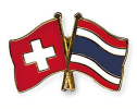 Freundschaftspin Schweiz-Thailand | Grösse ca. 22mm