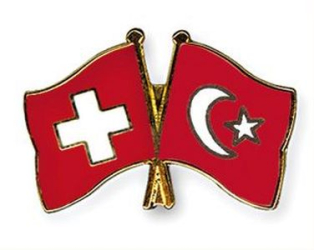 Freundschaftspin Schweiz-Türkei | Grösse ca. 22mm