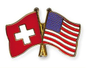Freundschaftspin Schweiz-USA | Grösse ca. 22mm