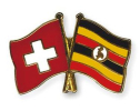 Freundschaftspin Schweiz-Uganda | Grösse ca. 22mm