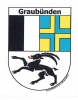 Wappen Graubünden Aufkleber GR | 6.5 x 8.5 cm