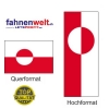 GRÖNLAND Fahne in Top-Qualität gedruckt im Hoch- und Querformat | diverse Grössen