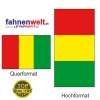 GUINEA Fahne in Top-Qualität gedruckt im Hoch- und Querformat | diverse Grössen