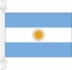 Argentinien Hissfahne gedruckt im Querformat | 30 x 45 cm